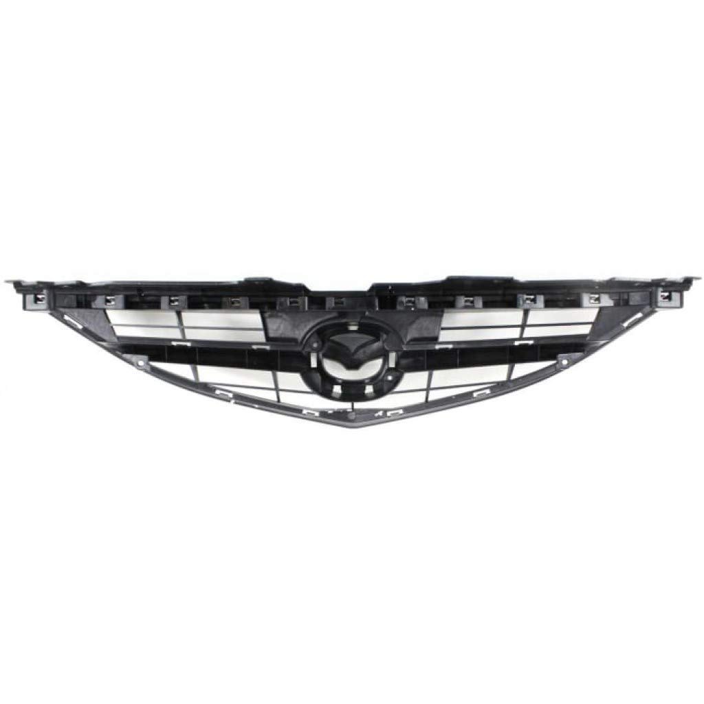 Front Grille Assembly For Mazda 6 2009 2010 2011 2012 2013 Textured Black Plastic Shell And Insert Gs3l50712e Ma1200181