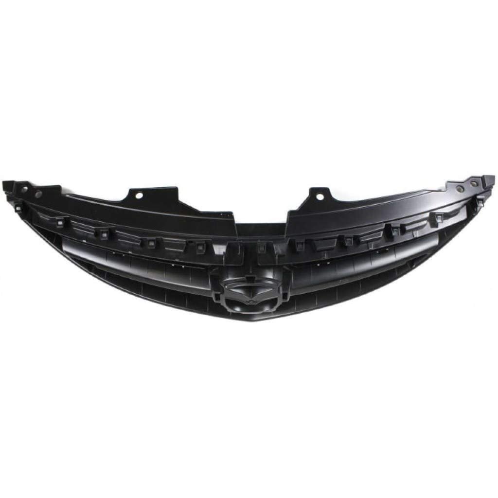 Front Grille Assembly For Mazda 6 2009 2010 2011 2012 2013 Textured Black Plastic Shell And Insert Gs3l50712e Ma1200181