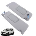 1 Pair Driver Passenger Side Sunvisors Gray Replacement For Pilot 2017-2021 Ridgeline 2018-2020 83280-tg7-a12zb 83230-tg7-a12zb 