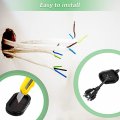 Flyshop 20pcs Black Double-sided Oval Rubber Grommets Plug For Holes Synthetic Cable Protection 13 X 27 Mm 1 2 1-1 16