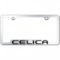 Au-tomotive Gold Logo Cut-out License Plate Frame For Toyota Celica Chrome 
