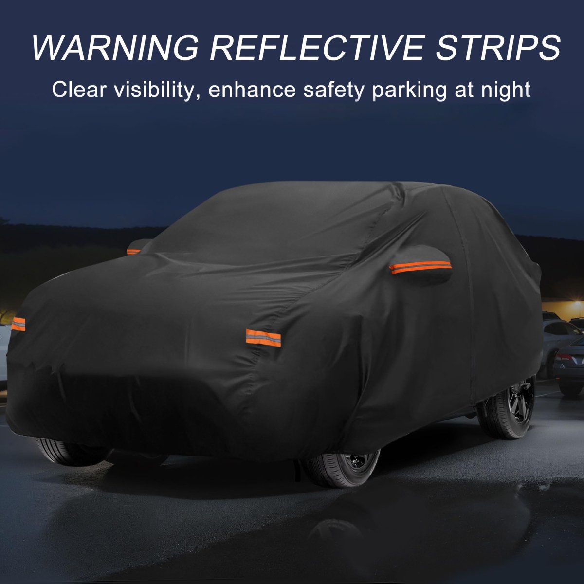 Car Cover Outdoor Waterproof Sun Rain Snow Hail Protection With Left Side Door Zipper Aluminum Film For Kia Niro