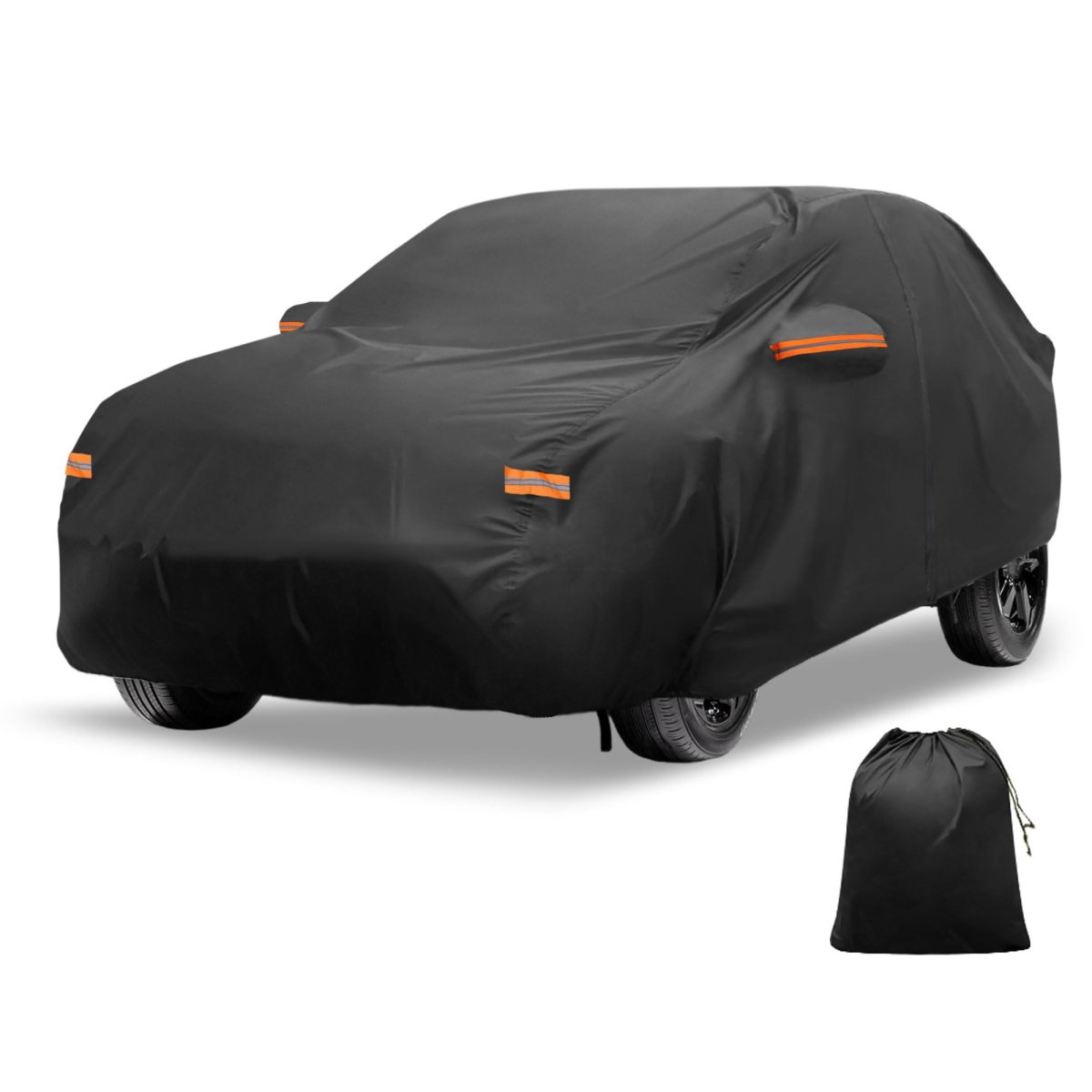 Car Cover Outdoor Waterproof Sun Rain Snow Hail Protection With Left Side Door Zipper Aluminum Film For Kia Niro