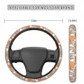 Fehuew Cute Happy Corgi Funny Doggy Steering Wheel Cover For Women Girls 15 Inch Universal Auto Car Anti Slip Wrap Covers Fit