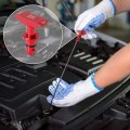 X Autohaux Car Oil Dipstick Pull Handle Aluminum Alloy 4 5mm Ford For Mustang Gt V8 Gt500 1999-2011 Red