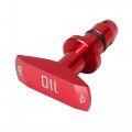 X Autohaux Car Oil Dipstick Pull Handle Aluminum Alloy 4 5mm Ford For Mustang Gt V8 Gt500 1999-2011 Red