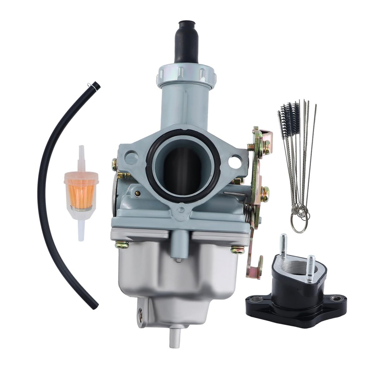 Carburetor And Intake Manifold For Polaris Phoenix 2005 2021 Sawtooth 200 2006 2007 Replace Part Aluminum Polished Finish