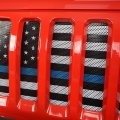Thin Blue Line Flag Grill Mesh Insert Front Grille Bug Screen Deflector For Jeep Wrangler Jl And Gladiator Jt 2018 2019 2020