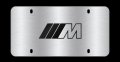 Bmw Marque Stainless Steel Plates M Brushed 