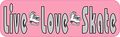 10in X 3in Live Love Skate Ice Skating Sports Magnet Magnetic Vehicle Sign By Stickertalk 