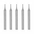 5pcs 1 8 Shank 0mm X 4mm Carbide Flat Nose End Mill Cutter Cnc Router Bits 2 Flute For Acrylic Pvc Mdf Hardwood 