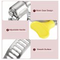 Uxcell Worm Gear Hose Clamp 24pcs 3 1 4 Key Type Adjustable Stainless Steel Clamps With Plastic Handle For Securing