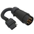 7 Pin To 4 Trailer Adapter Abs Housing Brass Terminals For Wiring Connects European Us Vehicles