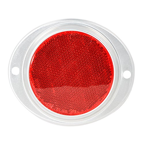 Grand General 80816 Red 3a Round Reflector With Aluminum Base For Trucks Towing Trailers Rvs And Buses 1 Pack