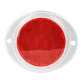 Grand General 80816 Red 3a Round Reflector With Aluminum Base For Trucks Towing Trailers Rvs And Buses 1 Pack