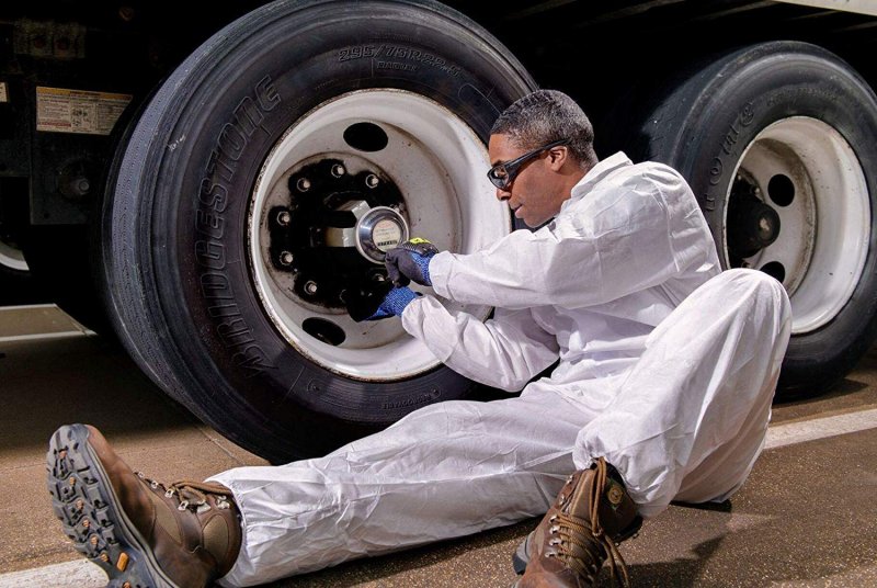 Microguard Mp Microporous White Particulate Splash Protection Disposable Hazmat Coverall With Elastic Wrist And Open Ankle M