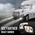 G-puls Front Fog Lights Lamps Replacement Pair Compatible With Freightliner 2017 Cascadia 2009-2016 113 2008-2016 Left Right