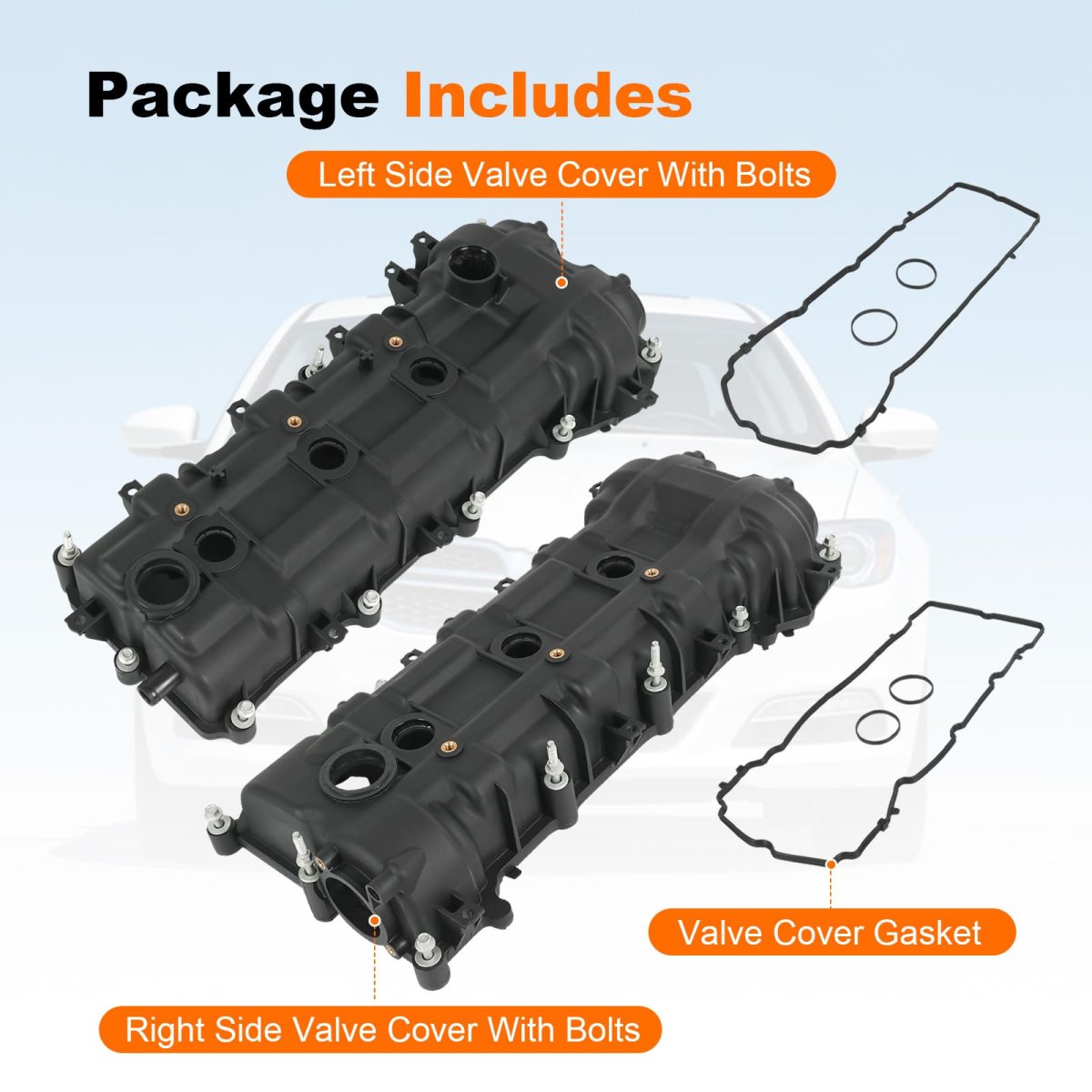 Engine Valve Cover With Gasket Left And Right Side 5184068an Replacement For Jeep Grand Cherokee Dodge Avenger Challenger