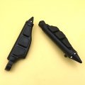 Smt-black Peg Short Angled Mounting Kit With Stiletto Shape Footpeg Compatible 1-1 4 Inch 1 25 Front Engine Guard Frame Tube