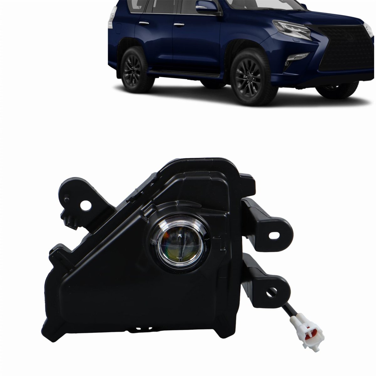 Pair Of Clear Lens Front Fog Light Replacement For Gx460 2014-2023 81210-60190 Passenger Right Side Driving Lamps