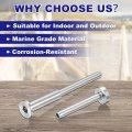 Uxcell 20 Pairs Invisible Cable Railing Kit 1 8 Swage Tensioner And Terminal Hidden T316 Stainless Steel Hardware For 2 X2 4 X4