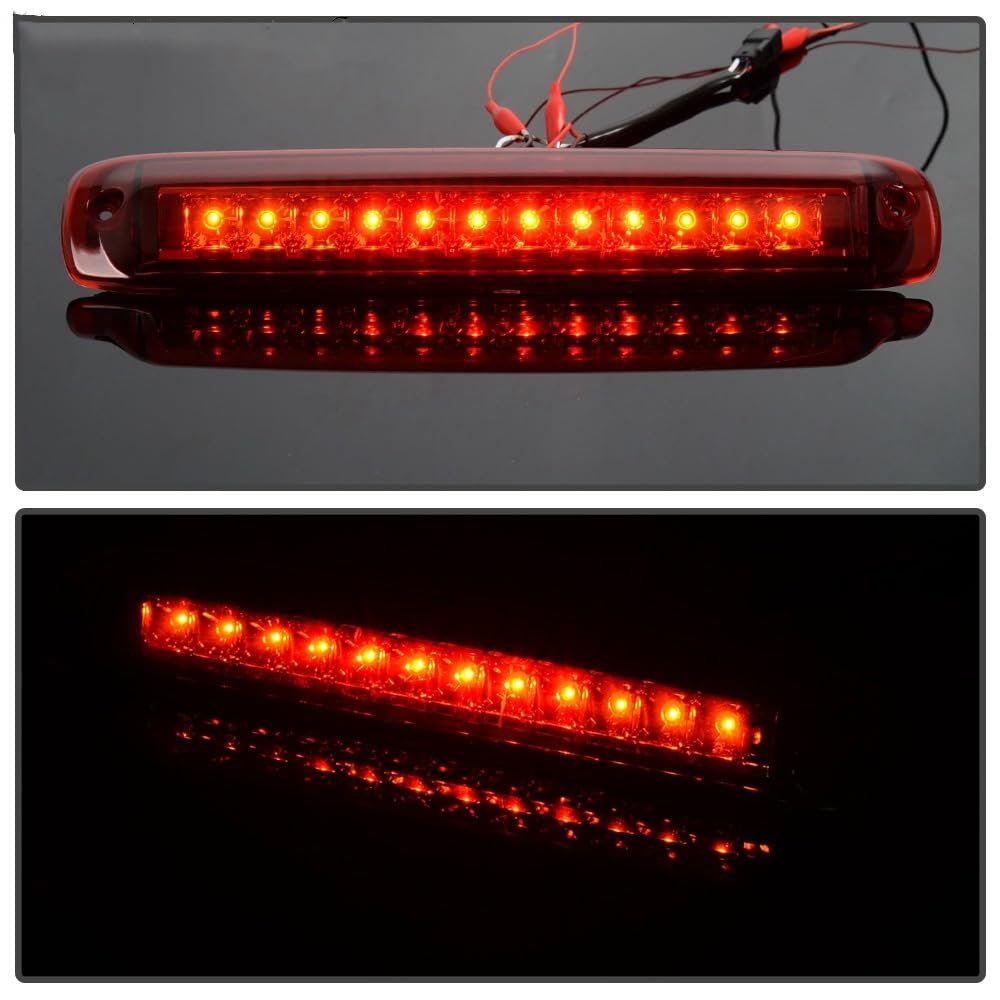 Led 3rd Rear Brake Light Cargo Lamp For Chevy Silverado Gmc Sierra 1500 2500 3500 1999 2006 Red Lens Clear Housing Waterproof