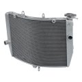 Aluminum Radiator Engine Cooling For Kawasaki Ninja Zx-6r Zx6r 2009-2012 Black Aftermarket Replacement Part