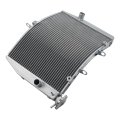 Aluminum Radiator Engine Cooling For Kawasaki Ninja Zx-6r Zx6r 2009-2012 Black Aftermarket Replacement Part