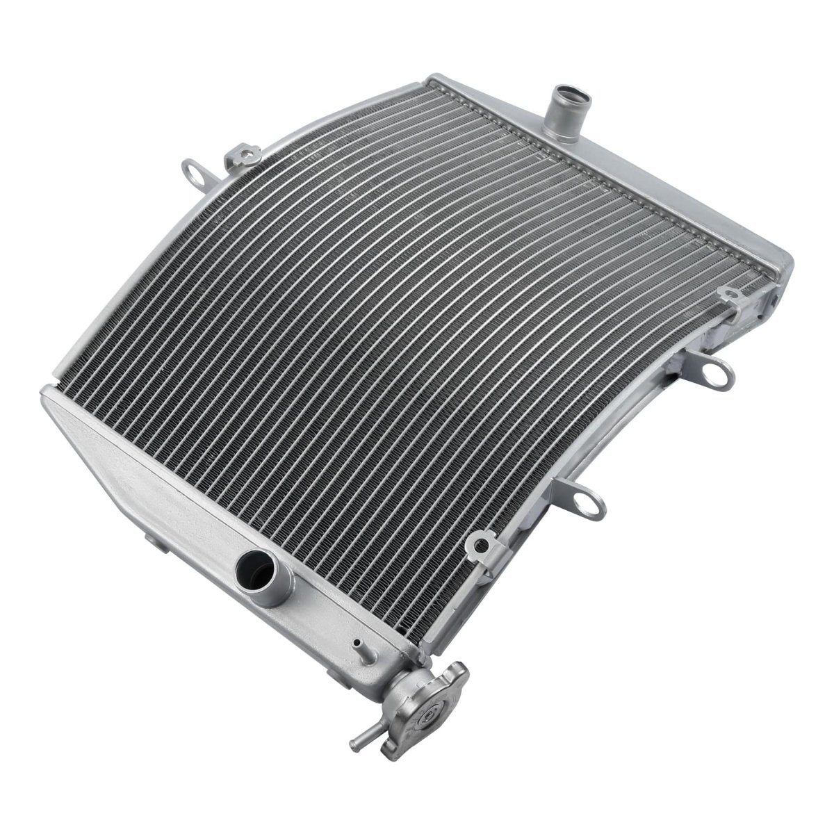 Aluminum Radiator Engine Cooling For Kawasaki Ninja Zx-6r Zx6r 2009-2012 Black Aftermarket Replacement Part