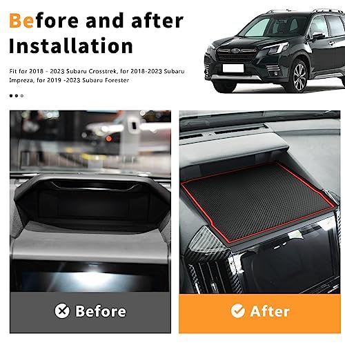 Dashboard Mats For Subaru Forester Accessories 2019-2024 Crosstrek 2018-2023 Impreza Car Interior Silicone Material Dash Pad