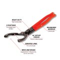 Performance Tool W54057 Small Offset Jaw Oil Filter Pliers 1-3 4-inch To