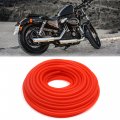 Uxcell 17m Long 5mm Inner Dia Motorcycle Scooter Petrol Hose Oil Fuel Line Tube Red