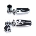 Hongk- 1 Highway Flame Foot Pegs Clamps Compatible With Goldwing Gl1800 Gl1500 Gl1100 Gl1200 B01bn0eots