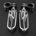 Hongk- 1 Highway Flame Foot Pegs Clamps Compatible With Goldwing Gl1800 Gl1500 Gl1100 Gl1200 B01bn0eots
