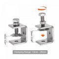Uxcell Stainless Steel C Clamp For Woodworking Welding Building Household Mount With Wide Jaw Opening 30mm 4 Pcs
