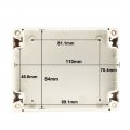 Uxcell 115x90x57mm Electronic Waterproof Ip65 Sealed Abs Plastic Diy Junction Box Enclosure Dark Gray With Case