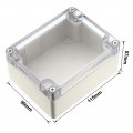 Uxcell 115x90x57mm Electronic Waterproof Ip65 Sealed Abs Plastic Diy Junction Box Enclosure Dark Gray With Case