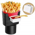Blueshyhall 2 Pcs French Fry Holder For Car Holds Fries Sauce And More Universal Drink Beverage Fast Food Phone Mount