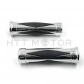 Httmt For H-d Softail Cross Bones Deuce Rocker Motorcycle 1 Inch 25mm Diamond Style Hand Grips Handle Bar P N Mt081-1 -cd