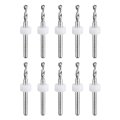 Pcb Drill Bits 2 6mm Tungsten Carbide Rotary Tool Jewelry Cnc Engraving Print Circuit Board Micro 1 8 Inch Shank 10 Pcs 