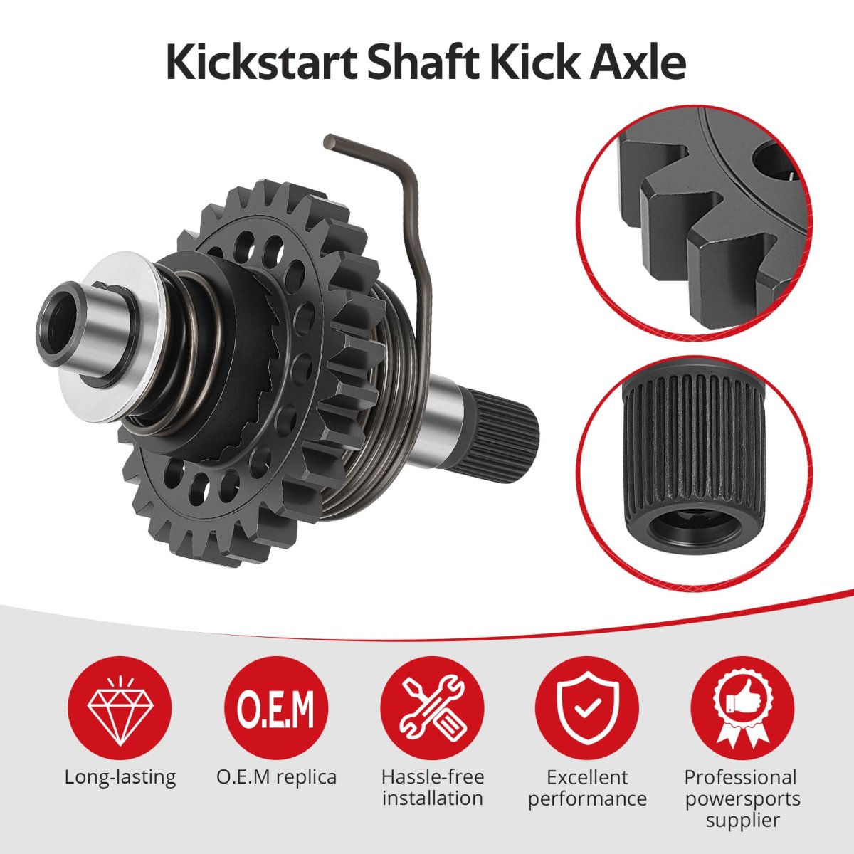 Kickstart Shaft Axle For Yamaha Yz250 Yz250x 2002-2024 O E M 5nx-15601-10-00 Kick Start Assy