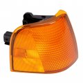 Hecasa Corner Light Compatible With Peterbilt 375 385 Trucks Turn Signal Side Marker Parking Lamp Assembly Halogen Amber Lens