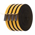 Weather Stripping For Doors And Windows 4 Rolls Epdm Adhesive Foam Seal Tape 1 2 In Wide X 8 Thick Total 52 Ft Long Black 