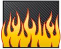 Yellow Orange Flames Utility Mat- 14 
