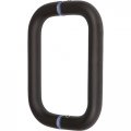 Rockwell Security Tubular Back To Door Pull 8 Inch Antique Black Finish For Commercial And Residential Heavy Glass Frameless 