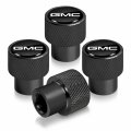 Ipick Image For Gmc Logo In Black On Aluminum Tire Valve Stem Caps