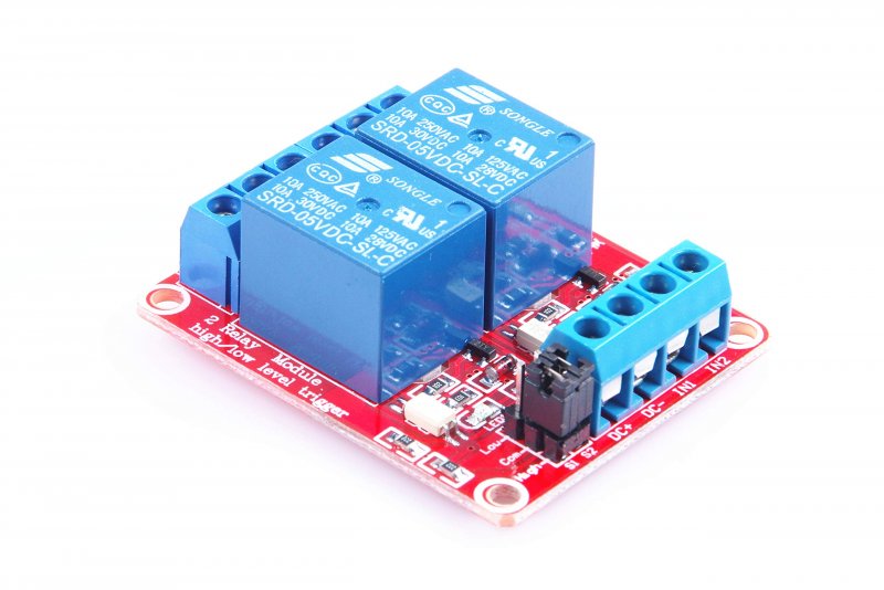 Knacro 5v 2-channel Relay Module With Optocoupler Board High Low Trigger Led Load 10a Dc 30v Ac 250v For Plc Automation Control