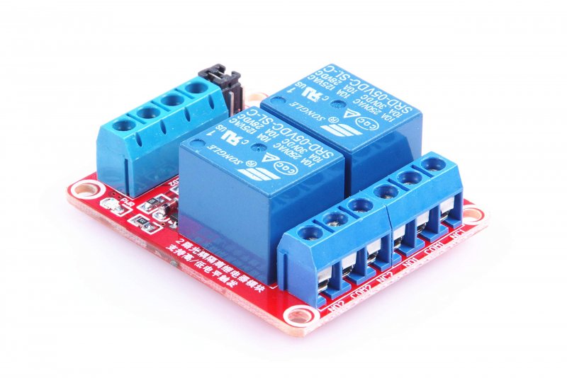 Knacro 5v 2-channel Relay Module With Optocoupler Board High Low Trigger Led Load 10a Dc 30v Ac 250v For Plc Automation Control