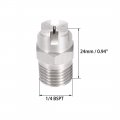 Uxcell Flat Fan Spray Tip 1 4bspt Male Thread 304 Stainless Steel Nozzle10 Degree 1 8mm Orifice Diameter