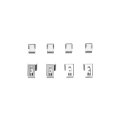 Disc Brake Hardware Set For Mitsubishi Eclipse 1990 1991 1992 1993 Front Position Standard Style Black